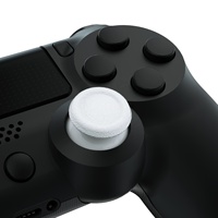 EXtremeRate Blanc Remplacement 3D Joystick Thumb Sticks Analogique pour PS5 pour PS4 Slim Pro Controller