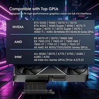 Kabel Ekstensi PCIe 5.0 X16 ke X16 Stabil untuk Semua RTX 50/40 AMD RX 9000/7000 Intel Arc Semua GPU Plug and Play