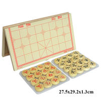 Jeu d'échecs chinois magnétique pliable Portable avec jeu d'échecs magnétique en plastique pour les voyages de fête