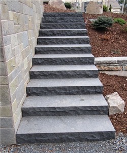 Lusso <span class=keywords><strong>Masion</strong></span> Hotel Villa fabbrica Lobby diretta soggiorno in granito nero naturale scale esterne - Product Image 1