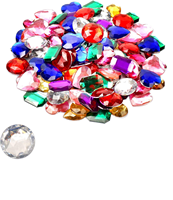 G&J Wholesale Strass en vrac en acrylique en forme de cœur, écologiques, sans nickel, à dos plat, à coller, pour coques de téléphone et nail art
