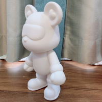 Lapin spatial fluide en PVC populaire avec pot d'économie embryons de lapin fluides en résine d'embryon blanc pour la vente en gros