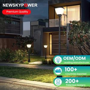 Lámpara Solar para Poste con Precio de Mayoreo, Fácil Instalación en Suelo, Construcción Resistente <span class=keywords><strong>a</strong></span> la Intemperie para Entradas de Autos, Resorts y Escuelas - Product Image 1