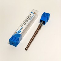 Fraise à queue plate à col long en carbure de tungstène de haute qualité, 4 cannelures, revêtement AlTiN, petit diamètre, personnalisable OEM ODM