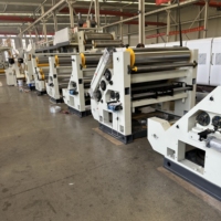 Corrugadora cartón corrugado cartón máquina de una cara/máquina de papel línea de producción de cartón