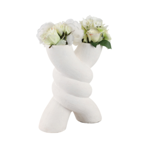 Vaso in Ceramica Intrecciato Scultoreo, Moderno Vaso per Fiori Fatto a Mano per Arredamento Soggiorno e Decorazione Casa - Product Image 2