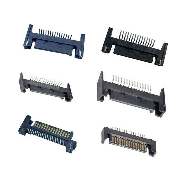 SATA 15Pin Hard Drive Power Connector with 1.27mm Spacing, LCP High-temperature Shell, DIP SMT Hard Drive Interface