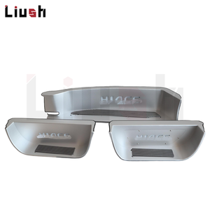 Panneau de pied marchepieds latéraux cadre pièces de rechange porte coulissante couvercle de marchepied avec LED pour <span class=keywords><strong>Toyota</strong></span> Hiace H300 GL Grandia <span class=keywords><strong>Tourer</strong></span> HiAce Commuter - Product Image 4