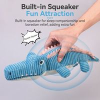 Jouet pour chien en velours côtelé de coton classique et durable, avec logo personnalisé, en forme de crocodile, pour petits et moyens chiens, pour la dentition et le nettoyage des dents, vente en gros