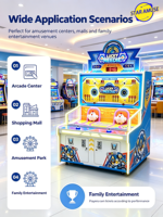 STARAMUSE Machine d'arcade sportive pour parc d'attractions, version anglaise, 2 joueurs, avec lumières clignotantes, à monnayeur, boîtier en bois, pour adultes et enfants, usage intérieur