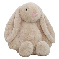 Peluche Lapin Rose Mignon à Longues Oreilles pour Pâques, Jouet en Peluche Doux, Animal en Peluche, Vente en Gros