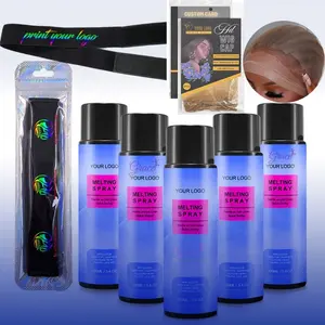 Private Label Strong Hold Schnellt rockn endes Haarspray Unsichtbares Finish Schützt Edge Glueless Perücke Lace Melting Holding Spray