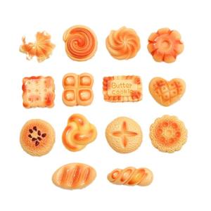 Mini pain nourriture jouets bricolage crème colle pinces à <span class=keywords><strong>cheveux</strong></span> trou chaussures boucles décoratif résine accessoires Nail Art breloque autocollant - Product Image 5