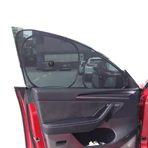 ม่านบังแดดหน้าต่างด้านข้างสําหรับ Tesla รุ่น 3 Y X S ม่านบังแดดหน้าต่างด้านข้างม่านบังแดดกระจกบังแดดบังแดดพร้อมถ้วยดูด