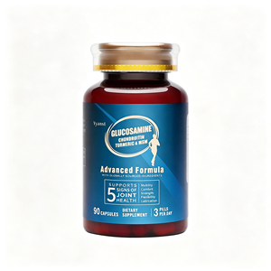 Glucosamina, Condroitina, Cúrcuma, MSM, 90 Cápsulas, Mantienen el Cartílago, Apoyan la Movilidad Articular, Para Adultos y Deportistas - Product Image 1