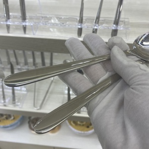 Jieyang nhà máy độc đáo muỗng Bộ thép không gỉ PVD vàng không từ tính 12 cái dao kéo - Product Image 5