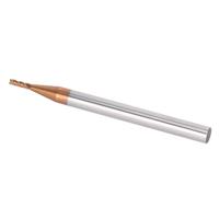 Fraise à queue CNC en carbure de tungstène, micro ultra-fine, revêtement titane, tranchant de coupe de 3 mm pour routeur CNC/machine à PCB, 1,5 x 50 x 4T, pour métal