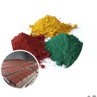 Besi oksida warna merah pigmen bata berwarna keramik bangunan dengan bubuk warna semen beton bata trotoar aspal