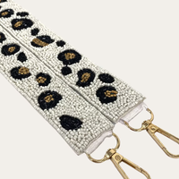 REWIN vente en gros de sangles de sac de guitare à bandoulière en perles de rocaille personnalisées sangle de sac à main perlée pour femmes sacs à main