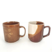 Tasse à café en céramique Zebra pour l'Afrique, vaisselle en grès, vente en gros, pas cher, Dubaï, vaisselle émaillée brune