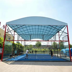 Estructura tensada de material PVDF PVC personalizable e impermeable para techo de cancha de tenis y pádel. - Product Image 2
