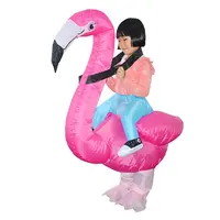 การ์ตูนตลก Blow Up ชุด Halloween Party เด็ก Inflatable Flamingo เครื่องแต่งกาย