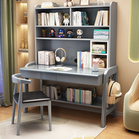 Table d'ordinateur moderne en bois chaise d'ordinateur à domicile et table de bureau avec étagère de rangement