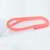 Tuyau portable 1.2m tuyau en plastique bon marché tuyau en verre tuyau de narguilé jetable en gros