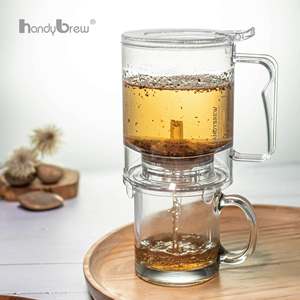 Infusor de Té de Primera Calidad con Base Ancha Transparente para Infusión Directa, Ideal para Tiendas y Boutiques, con Gotero Inteligente - Product Image 5