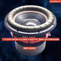 Subwoofer de voiture 12 pouces 42Hz 2000W, basses puissantes, haut-parleur de compétition, subwoofer de voiture robuste 12 pouces 4000W de puissance RMS, SPL de pointe élevé