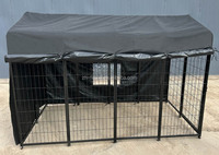 Cages de jeu extérieures en métal robuste de haute qualité, sur mesure, grandes cages pour chats et chiens, panneaux soudés, modélisation 3D pour les jardins