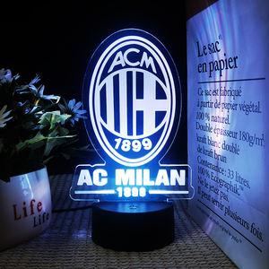 Lampu LED akrilik <span class=keywords><strong>3D</strong></span> dekorasi anak, lampu malam meja permainan sepak bola kamar tidur lampu rumah pintar dekorasi anak-anak - Product Image 6