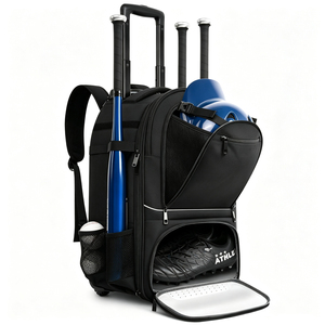 <span class=keywords><strong>Borsa</strong></span> Grande con Ruote per Attrezzatura da Softball, Zaino con Ruote per Accessori da Baseball - Product Image 1
