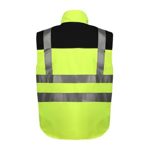 Gilet ad alta visibilità abbigliamento da lavoro impermeabile abbigliamento di sicurezza gilet di sicurezza riflettente panni da lavoro
