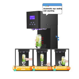 Máquina de sellado de latas semiautomática personalizable para uso comercial en tiendas de té con leche y cerveza - Product Image 5