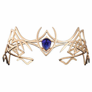 إكسسوارات شعر من سبائك الهوبيت للأقزام من الجبين ، إكسسوارات شعر كبيرة ذهبية العتيقة - Product Image 2