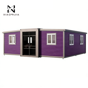 บ้านสำเร็จรูปเหล็กขนาด 20 ฟุต 40 ฟุต หรูหรา พับได้ ขยายได้ แบบตู้คอนเทนเนอร์ พร้อมห้องนอน 2 <span class=keywords><strong>3</strong></span> <span class=keywords><strong>4</strong></span> 5 ห้อง - Product Image 1