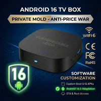 Mortal T1+ Mini Android 16.0 RK3518 Quad Core 4K 60fps WiFi 802.11n 2.4G/5GHz Télécommande vocale 8GB/128GB OEM/ODM Smart Streaming TV