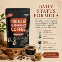Café Performance avec Tongkat Ali, Maca, Shilajit, Ginseng pour la Concentration, l'Énergie et la Vitalité Quotidienne - Complément Alimentaire - 30 Portions - 180g