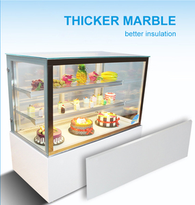 Mostrador cuadrado comercial para repostería, frigorífico, <span class=keywords><strong>vitrina</strong></span> para tartas - Product Image 4