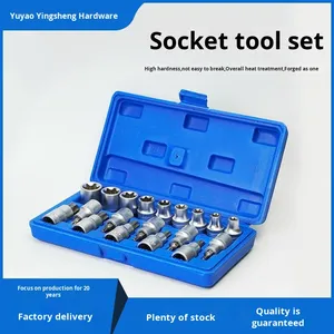 Bộ dụng cụ sửa chữa ô tô 16 món 1/2 inch, bộ mũi vặn Torx, bộ ổ cắm Torx và bộ ổ cắm Torx ngoài, kích thước tiêu chuẩn SAE và hệ mét MM - Product Image 6