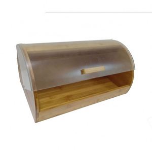 Eco-friendly Bamboo Kitchen Food <b>Bin</b> Bread Storage Box BSCI Factory - Product Image 4
