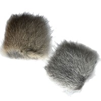 Groothandel Echte Konijn Huid Patch Voor Kat Speelgoed Echt Bont Levensechte Kat Knuffel 4Cm * 4Cm Bont Stuk Konijnenbont Met Haar Voor Huisdier