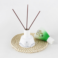 Diffuseur de parfum à bâtonnets en verre décoratif de différentes formes avec couvercle pour le confort domestique