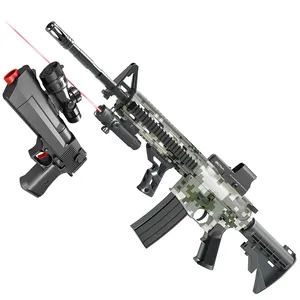 Conjuntos personalizados de M4 Desert Eagle elétrica pistola de bola de gel brinquedos modelo arma de tiro balas de água espalhador brinquedos pistola de blaster de gel