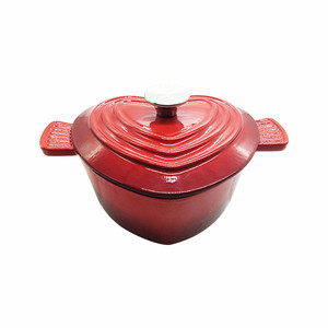 Color rojo en forma <span class=keywords><strong>de</strong></span> corazón <span class=keywords><strong>de</strong></span> esmalte olla <span class=keywords><strong>de</strong></span> <span class=keywords><strong>hierro</strong></span> <span class=keywords><strong>fundido</strong></span> <span class=keywords><strong>de</strong></span> utensilios <span class=keywords><strong>de</strong></span> cocina calentador <span class=keywords><strong>de</strong></span> comida <span class=keywords><strong>de</strong></span> cacerola con tapa - Product Image 4
