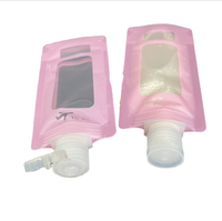 Pronto per la spedizione 30ml 50ml 90ml 100ml di plastica riutilizzabile becco sacchetto tassello sacchetto di imballaggio per alimenti lozione con flip top cap