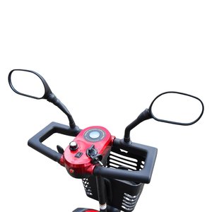 Chariot à quatre roues RACCEWAY rouge robuste pour scooters handicapés, capacité de charge de 120 kg, vitesse de 8 km/h, 24 V 350 W, pour personnes âgées - Product Image 6