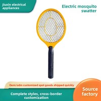 Raquette électrique anti-moustiques et anti-mouches légère et compacte, modèle BL-168, alimentée par batterie, pour usage domestique et extérieur, collection automne.