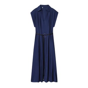 TAOP&ZA 2026 Vestido <span class=keywords><strong>Elegante</strong></span> y Moderno de Primavera/Verano para Mujer, con Solapa, Sin Mangas, Casual, con Cinturón, 5029168 - Product Image 2